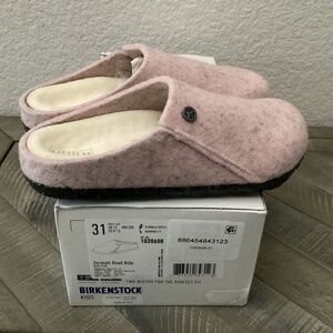 BIRKENSTOCK Kids' Zermatt Genuine Shearling Lined Slipper, size 13-13.5US / 31EU